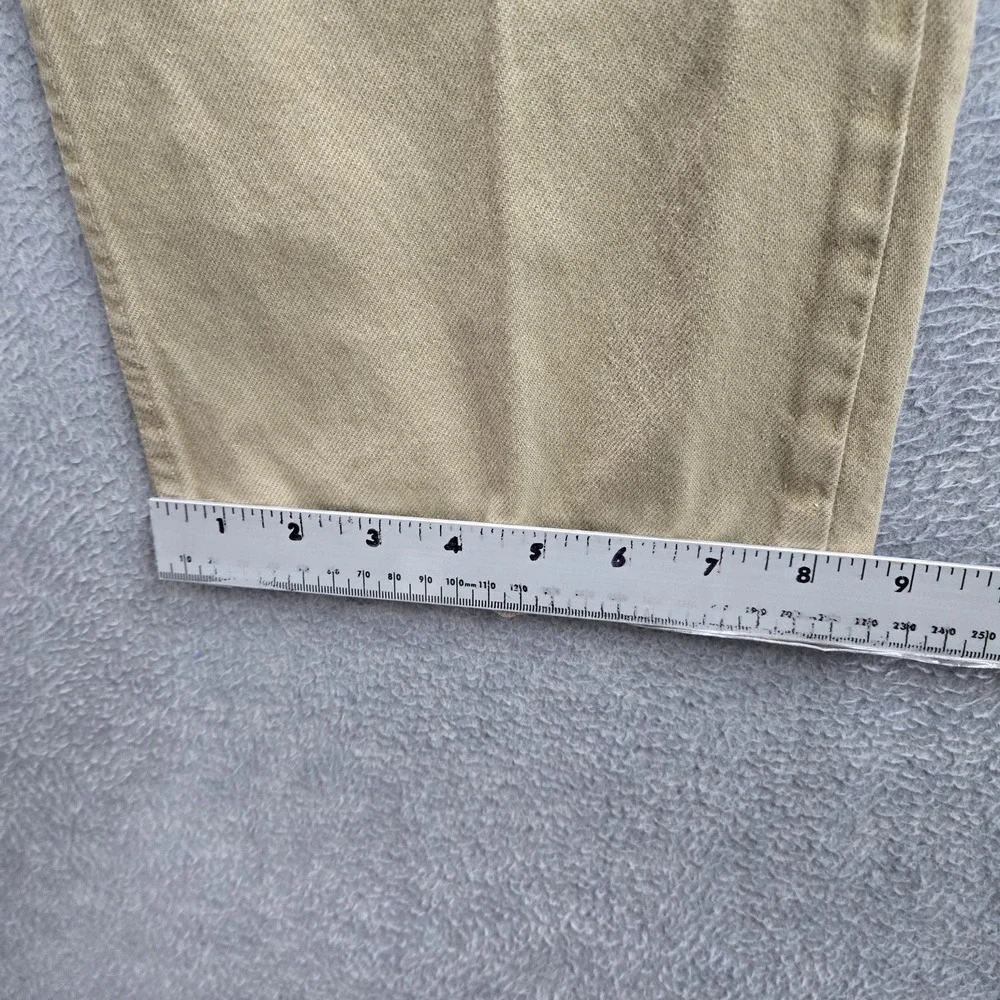 VINTAGE Levi's 501 Men Jeans 36X32 Khaki Original Fit Straight Twill 24